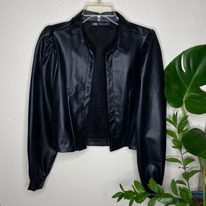 Zara Faux Leather Jacket